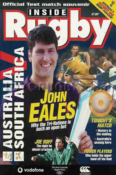 2000 Australia v South Africa  Rugby Programme